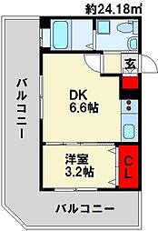 間取図画像 1DK