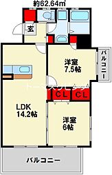 間取図画像 2LDK