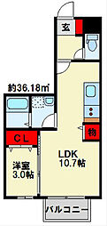 間取図画像 1LDK