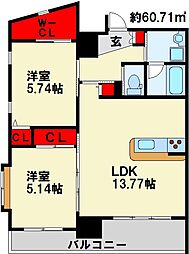 間取図画像 2LDK