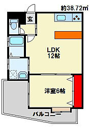 パワーズ117 1LDKの間取図画像