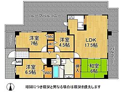 グリーントピア21コミュネット香芝 4LDKの間取図画像