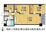 間取り：通風良好の北東角部屋！ゆとりある2SLDKの間取りです。