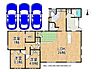 間取り：収納が充実した広々3LDKです。日当たり、通風良好です。