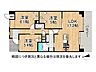 間取り：全居室収納！南向きで陽当り良好な2SLDKの間取りです