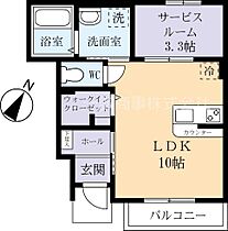 tierra II 0102 ｜ 茨城県つくば市みどりの南（賃貸アパート1LDK・1階・34.96㎡） その2