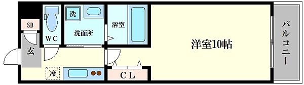 シナジーコート大正泉尾 ｜大阪府大阪市大正区泉尾3丁目(賃貸マンション1K・3階・30.26㎡)の写真 その2