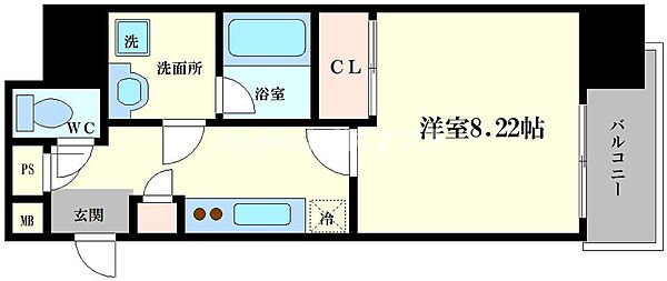 RESIDENCE　SHINO 701｜大阪府大阪市天王寺区生玉町(賃貸マンション1K・7階・29.81㎡)の写真 その2