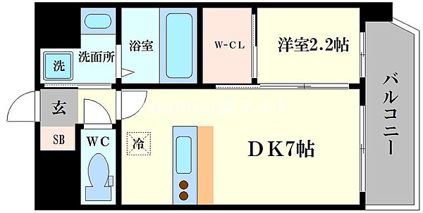 セレニテ難波ミラク壱番館 ｜大阪府大阪市浪速区敷津西1丁目(賃貸マンション1DK・8階・25.98㎡)の写真 その2