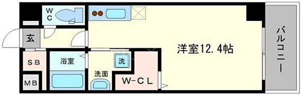 ベルフォーレイガ ｜大阪府大阪市浪速区敷津西1丁目(賃貸マンション1R・4階・33.47㎡)の写真 その2