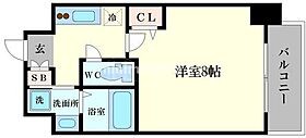 レジュールアッシュ天王寺舟橋 1308 ｜ 大阪府大阪市天王寺区舟橋町11番7号（賃貸マンション1K・13階・25.50㎡） その2