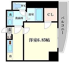 ラグゼ難波WEST  ｜ 大阪府大阪市浪速区久保吉1丁目（賃貸マンション1K・14階・24.08㎡） その2