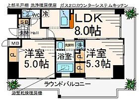 エステムプラザ難波ＷＥＳＴリバークロス 415 ｜ 大阪府大阪市浪速区幸町3丁目9番地19号（賃貸マンション2LDK・4階・41.65㎡） その2