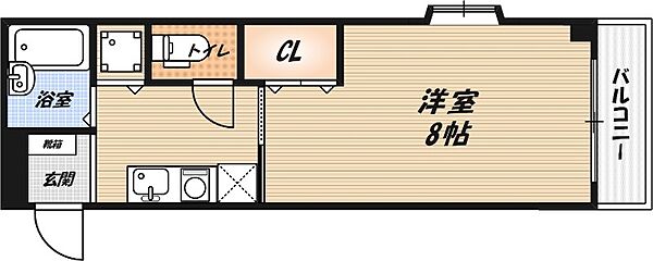 ハイマートさつき ｜大阪府高槻市富田町1丁目(賃貸マンション1K・4階・27.84㎡)の写真 その2