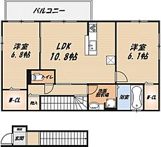 トワヴェール4  ｜ 大阪府高槻市八幡町（賃貸アパート2LDK・2階・65.33㎡） その2