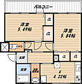 高槻野村マンション2階7.1万円