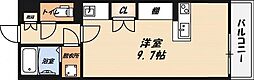 レオネクストBON ワンルームの間取図画像