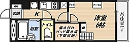 レオパレスセレッソ 1Kの間取図画像