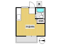 コスモスガーデン ワンルームの間取図画像
