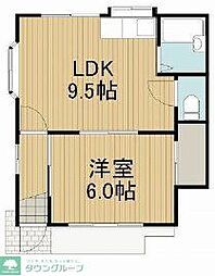 ユーハイツ春日町 1LDKの間取図画像