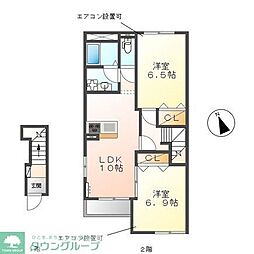 ジュエルウィード 2LDKの間取図画像