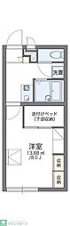 レオパレスTATSUMI 1Kの間取図画像