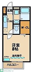 T-gate 1Kの間取図画像