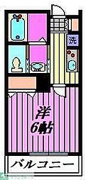 MarkDuo狭山4 1Kの間取図画像