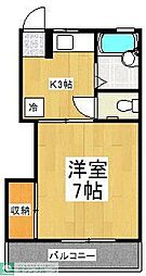 ファミール西所沢 1Kの間取図画像