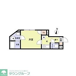 (仮称)狭山ヶ丘新築アパート 1Kの間取図画像