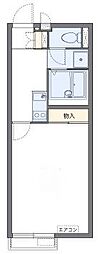 レオネクストラン 1Kの間取図画像