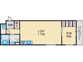 クリエオーレ太田I 203 ｜ 大阪府茨木市太田３丁目（賃貸アパート1LDK・2階・51.26㎡） その2