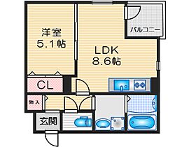 (仮称)ファインウッド南茨木 303 ｜ 大阪府茨木市沢良宜西２丁目（賃貸アパート1LDK・3階・34.78㎡） その2