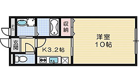 アンプルールクラージュウエストヒルズ 102 ｜ 大阪府茨木市西田中町（賃貸アパート1K・1階・33.12㎡） その2