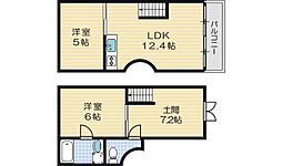 CuRVA 2LDKの間取図画像