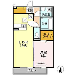 サンライズ 1LDKの間取図画像