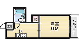 アーバンハイツ 1Kの間取図画像