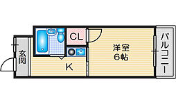 ウィズ・ユー 1Kの間取図画像