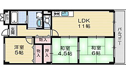 スペースプラザ1 3LDKの間取図画像