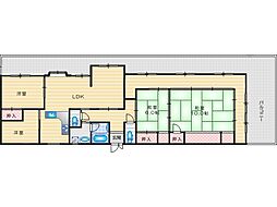 第二大和コーポ 4LDKの間取図画像