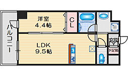 ヴィントルナート 1LDKの間取図画像