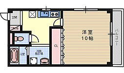 フェリスK 1Kの間取図画像