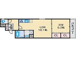 ピレーネ一津屋 1LDKの間取図画像