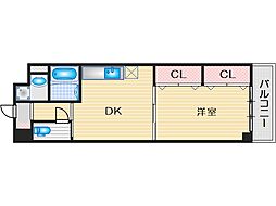 ハイツ東一津屋公輝 1LDKの間取図画像