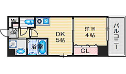 プレステージV京口 1DKの間取図画像