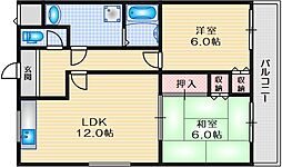 グランドメゾン 2LDKの間取図画像