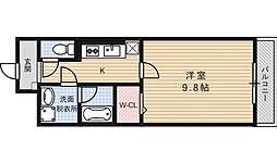 カンナビーノ 1DKの間取図画像