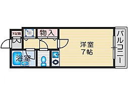 P'sライフ 1Kの間取図画像
