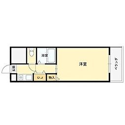 アプレシオ西冠2 1Kの間取図画像