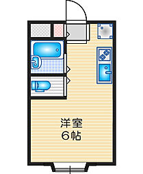 プラットホーム総持寺駅前 ワンルームの間取図画像
